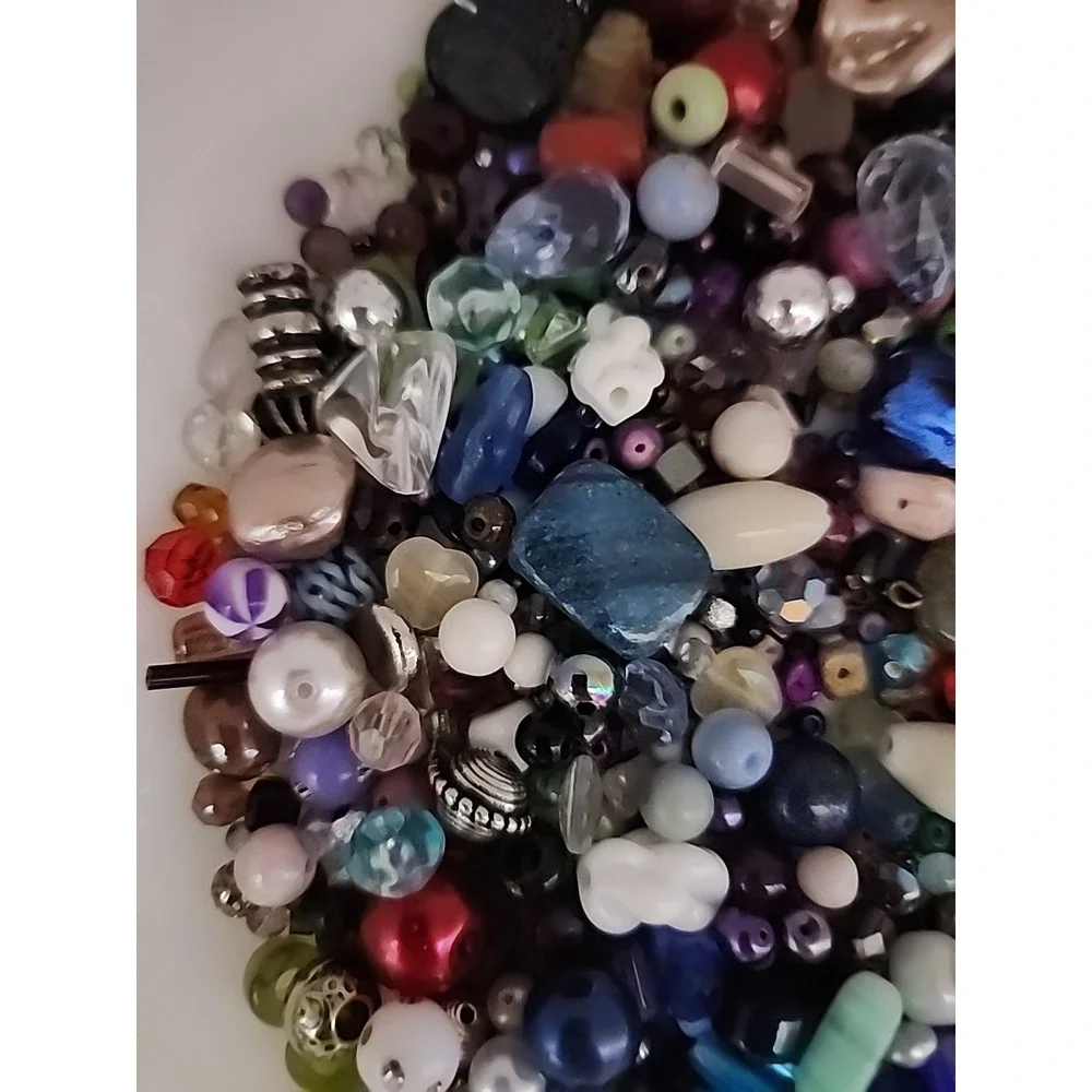 Happy Beads Bead Mix One Pound Mix Lot 1mm To 20mm Childs Play To Fancy #133